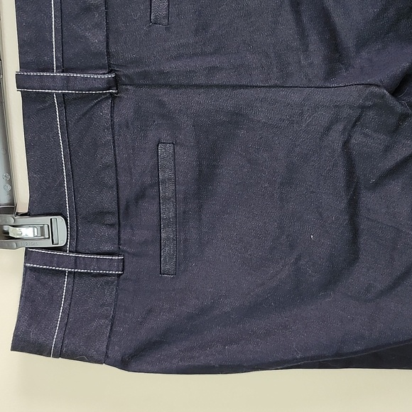 Charolette russe y2k white stitching cotton blend bermuda trouser shorts sz 13 - Picture 7 of 7